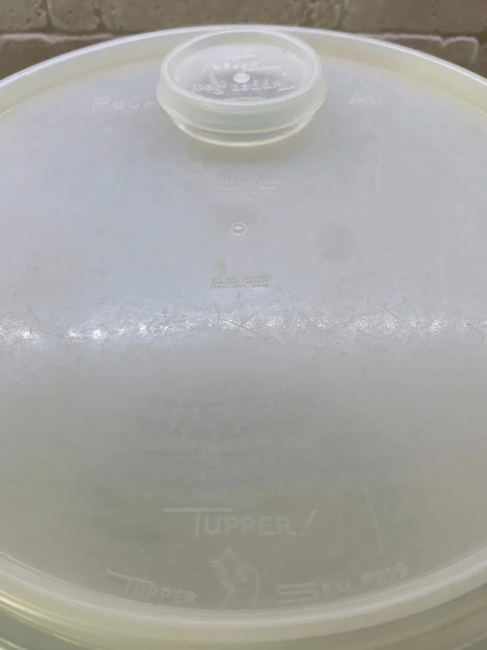 Vintage Tupperware Millionaire Line Lid Tupper Seal condition #254 W/ Lid